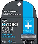 4-pack Schick Hydro 5 Sense Hydrate Razor Refills for Men $5.95