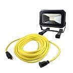 Husky 14/3 50 ft. Yellow Extenstion Cord with 1,000 Lumen Work Light $20
