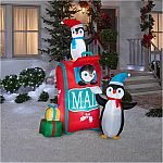 Gemmy Penguins and Mailbox Inflatable $40