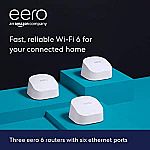Amazon eero 6 dual-band mesh Wi-Fi 6 router $83