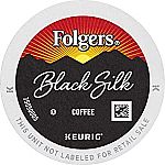 96-Count Folgers Black Silk Dark Roast Coffee Keurig K-Cup Pods $18.70
