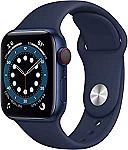 Apple Watch Series 6 (GPS + Cellular, 40mm) Blue Aluminum Case $399