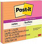 9-Pack Post-it Super Sticky Notes $4
