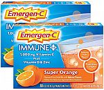 30-Count Emergen-C Immune+ Powder Drink Mix w/ Vitamin C (Super Orange) (2 for $13.77)
