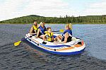 Pathfinder 4 PERSON Inflatable Raft Boat With Pump $39 + pickup YMMV