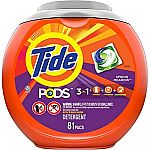 81-Count Tide PODS Laundry Detergent Soap PODS $15.99