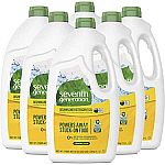 6-Pack 42 oz Seventh Generation Dishwasher Detergent $20.11