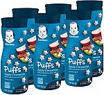 6-Count Gerber Puffs Cereal Snack $7.66