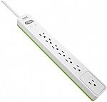 APC Power Strip Surge Protector, 7 Outlet Strip $6.60