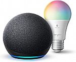 Echo Dot (4th Gen) Smart speaker + Sengled Bluetooth Color bulb $25