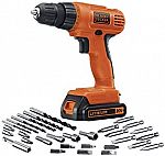 BLACK+DECKER 20V Max Cordless Drill / Driver with 30-Pc Accessories $39