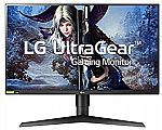 LG 27GL83A-B 27 Inch Ultragear QHD IPS 1ms NVIDIA G-SYNC Compatible Gaming Monitor $209.99