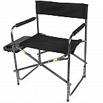 Ozark Trail Director’s Outdoor Chair with Side Table (Black) $20