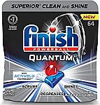 Finish Quantum 64ct Dishwasher Detergent Powerball $11.59