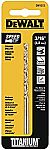 DEWALT DW1312 3/16-Inch Titanium Split Point Twist Drill Bit $0.79