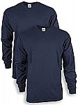 2-Pack Gildan Men's Ultra Cotton Long Sleeve T-Shirt (Various Colors) $8