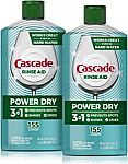 2-Ct 16 Oz Cascade Power Dry Dishwasher Rinse Aid $8