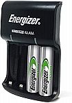 Energizer Recharge Basic Charger w/ 2 AA NiMH Rechargeable Batteries $5.50