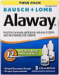 2-Pack Bausch + Lomb Alaway Eye Itch Relief Antihistamine Eye Drops $8.85