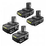 RYOBI ONE+ 18V Lithium-Ion Battery Kit $149