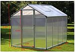 Aluminum Walk-in Greenhouse, 6’ x 8’ $200