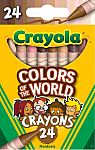 24-Pack Crayola Colors of the World Crayons $0.75 and more