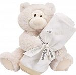 GUND Philbin Teddy Bear Plush Toy w/ 30" x 28" Baby Blanket $10