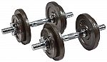 20-lbs Everyday Essentials Cast Iron Adjustable Dumbbell Weight Set (Pair) $22.07