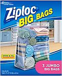 3-Ct Ziploc Jumbo Storage Bags $4.55