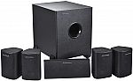 Monoprice 5.1 Channel Home Theater Satellite Speakers & Subwoofer $76.99