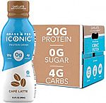 12-packs ICONIC Beverages Protein Drinks, Cafe Latte $10.20