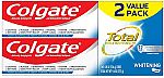 2-Pk 9.6 Oz Colgate Total Whitening Toothpaste $4