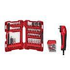 Milwaukee SHOCKWAVE Impact Duty Alloy Steel Screw Driver Bit Set (70-Piece) with Right Angle Drill Adapter $33 (orig. 69) and more