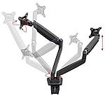 Monoprice Full Motion Dual Monitor Gas Spring Desk Mount $48