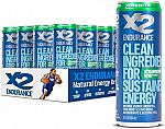 12-Pk X2 Natural Energy Drink (Strawberry Kiwi) $7