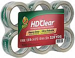 6-Ct Duck HD Clear Heavy Duty Packing Tape Refill $10