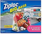 4-Ct XL Ziploc Big Bags Clothes and Blanket Storage Bags $4 and more