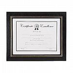 2-Pack Staples 8.5" x 11" Leatherette Certificate Frames $7