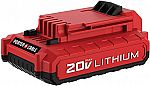 PORTER-CABLE 20V MAX Lithium Battery, 2.0-Amp Hour $17.49 (orig. $69)