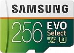 SAMSUNG ELECTRONICS EVO 256GB MicroSDXC Memory Card $27.99 (44% Off)