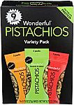 27-Ct Wonderful Pistachios No Shell Nuts Variety Pack + McCormick Grill Seasoning $17