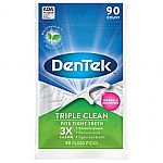 180-Ct DenTek Triple Clean Floss Picks Mouthwash Blast $0.50