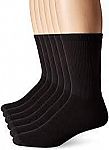 Hanes Men's 6-Pack FreshIQ Odor Control Crew Socks $5