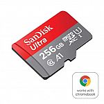 SanDisk 256GB Ultra microSDXC UHS-I Micro SD Card $18.24