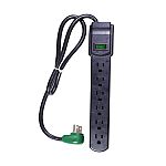 GoGreen Power 6-Outlet Surge Protector w/ 2.5' Cord $2.99