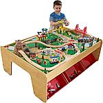 KidKraft Waterfall Mountain Wooden Train Set & Table $85.26