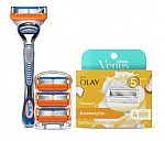 Gillette Fusion5 Men’s Razor Handle + 4 Blade Refills $11.27 and more