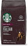 18 oz Starbucks Italian Dark Roast Ground Coffee $3