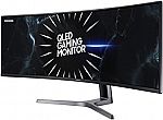 SAMSUNG 49-Inch CRG9 QHD, 120Hz Curved Gaming Monitor $899.99