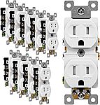 10-Pk ENERLITES Duplex Receptacle Outlet $14.63 and more